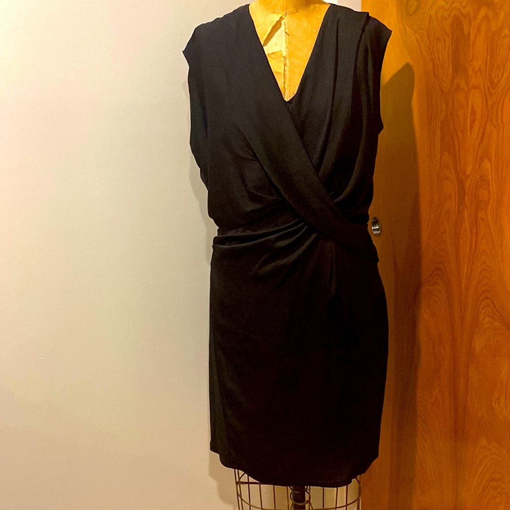 Elegant Draped Front Helmut Lang dress